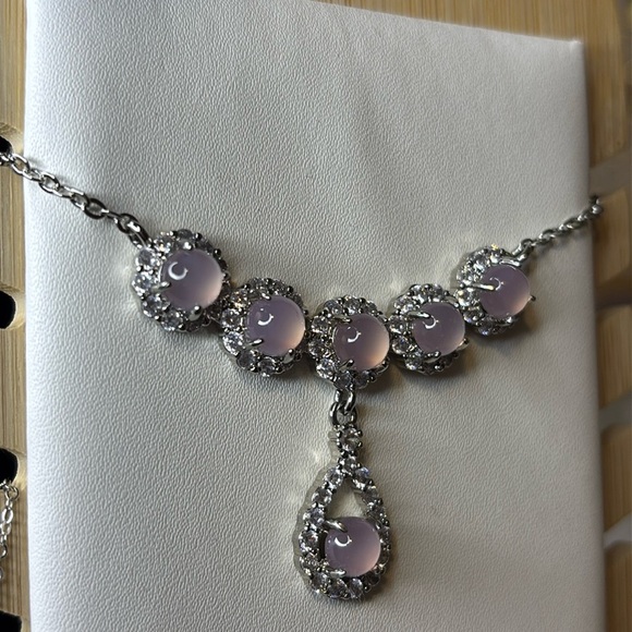 ❤️‍🔥Natural Chalcedony Necklace 17”2” GD5 - Picture 4 of 5